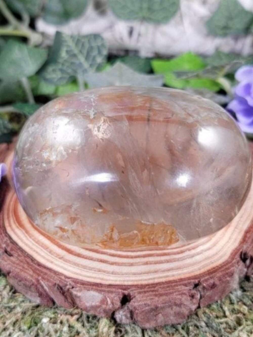 Smoky Quartz Crystal Palm Stone, Worry Stone #3